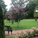The gardens at Falcon Rest Mansion in Tennessee